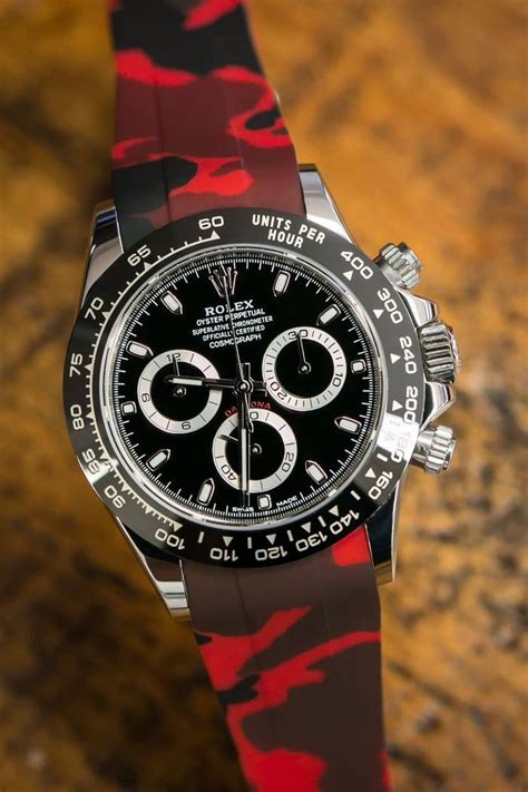 rolex daytona red strap|rolex daytona strap sale.